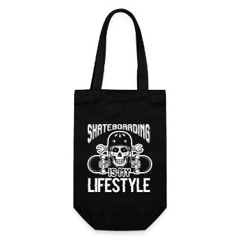 Skateboarding Is My Lifestyle - Gift Bag for Bottles - black - Front