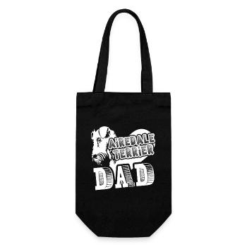 Airedale Terrier Dad - Gift Bag for Bottles - black - Front