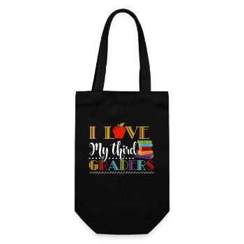 3rd Grade Teacher I Love 3rd Graders - Gift Bag for Bottles - black - Front