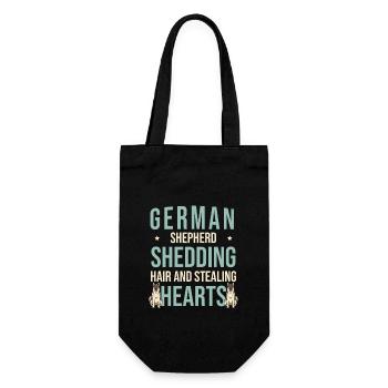 German Shepherd Shedding Hair And Stealing Hearts - Gift Bag for Bottles - black - Front