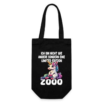 Limited Edition 2000 Geburtstag 2000 Geboren - Geschenkbeutel für Flaschen - Schwarz - Vorne