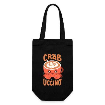 Crabuccino - Gift Bag for Bottles - black - Front