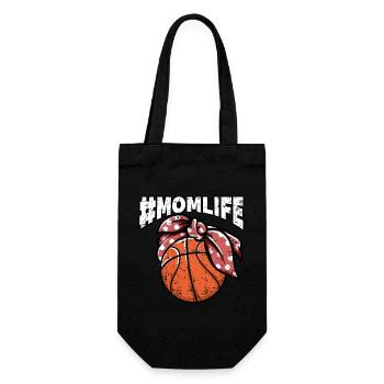 Baller Momlife Sports Player Basketball - Gift Bag for Bottles - black - Front