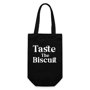 Taste The Biscuit Taste The Goodness - Gift Bag for Bottles - black - Front