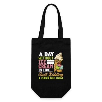 Une journée sans glace, c’est comme... Aucune idée - Sac à bouteille - noir - Devant