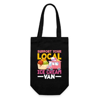 Soutenez votre amateur de glaces Van - Sac à bouteille - noir - Devant