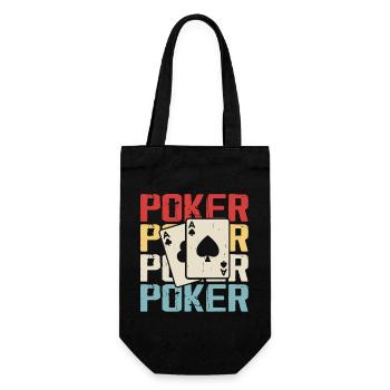 Poker Jeu de cartes Jeux d’argent Drôle Poker Joueur - Sac à bouteille - noir - Devant