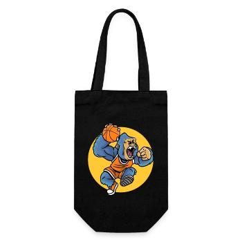 Basket Sports Baller Basketball Gorilla - Gift Bag for Bottles - black - Front