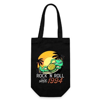 Tortue Rock N Roll Depuis 1994 Anniversaire - Sac à bouteille - noir - Devant