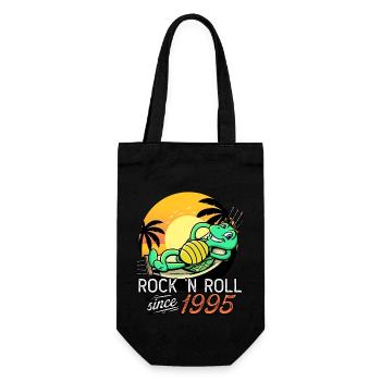 Tortue Rock N Roll Depuis 1995 Anniversaire - Sac à bouteille - noir - Devant