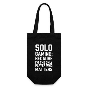 Introverted Gamer Declarer Calm - Gift Bag for Bottles - black - Front