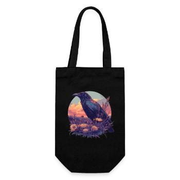 Crows Crow - Gift Bag for Bottles - black - Front