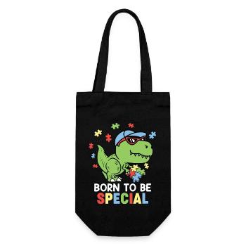 Autism Autistic - Gift Bag for Bottles - black - Front