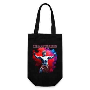 I CAME TO VICTORY - Gift Bag for Bottles - black - Front