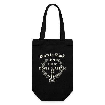 Chess Revival Movement Chess Lover Strategic - Gift Bag for Bottles - black - Front