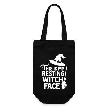 C’est mon visage de sorcière au repos Spooky Halloween Wit - Sac à bouteille - noir - Devant
