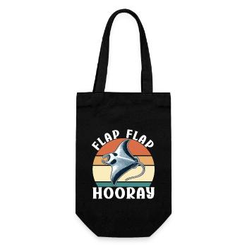 Manta Rays Great Manta Sea Creatures - Gift Bag for Bottles - black - Front