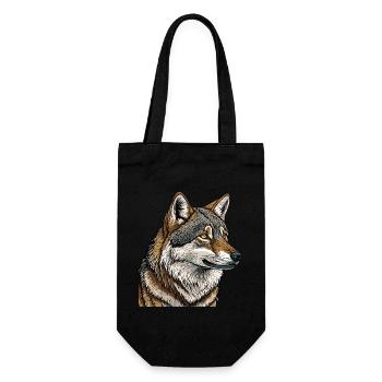 WOLF - Gift Bag for Bottles - black - Front