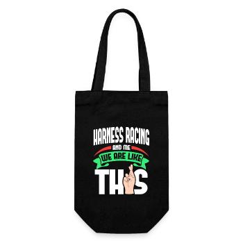 Harness Racing Me Are Like - Gift Bag for Bottles - black - Front