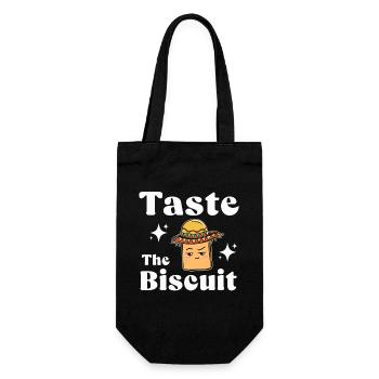 Taste The Biscuit Taste The Goodness - Gift Bag for Bottles - black - Front