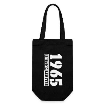 1965 Édition Limitée Humour Anniversaire 60 Ans - Sac à bouteille - noir - Devant