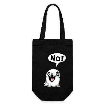 No Nope not today Funshirt Gift Idea Funny - Gift Bag for Bottles - black - Front
