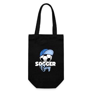 Soccer Boy Soccer Boy Soccer Boy Saying - Gift Bag for Bottles - black - Front