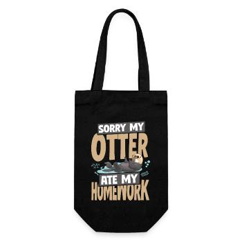 Loutre désolée, ma loutre a mangé mon - Sac à bouteille - noir - Devant