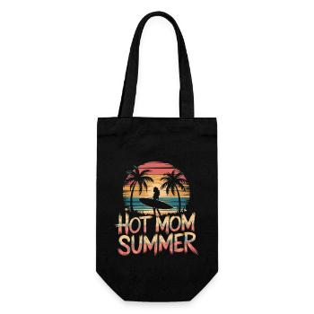 Hot Mom Summer - Surf - Gift Bag for Bottles - black - Front
