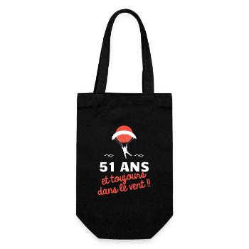 idée cadeau anniversaire amateurs de parapente - Sac à bouteille - noir - Devant
