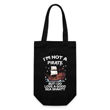 Sailor Meme Pirate Ship Ocean Sailing - Gift Bag for Bottles - black - Front