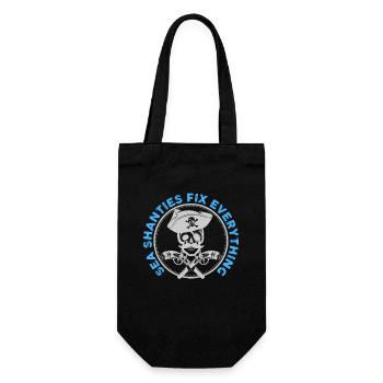 Matrose Meme Piratenschiff Ozean Segeln - Geschenkbeutel für Flaschen - Schwarz - Vorne