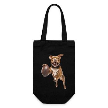 American Pitbull Terrier - Gift Bag for Bottles - black - Front