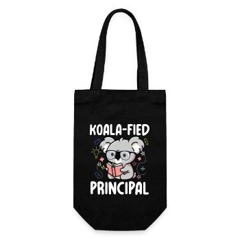 Koala-fied Principal - Geschenkbeutel für Flaschen - Schwarz - Vorne