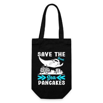 Manta Rays Great Manta Sea Creatures - Gift Bag for Bottles - black - Front