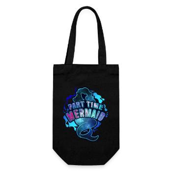 Part Time Mermaid - Gift Bag for Bottles - black - Front