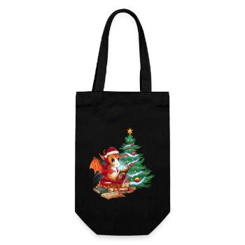 Père Noël Dragon Dragon Enfants - Sac à bouteille - noir - Devant