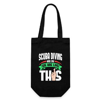 Scuba Diving Me Are Like - Gift Bag for Bottles - black - Front