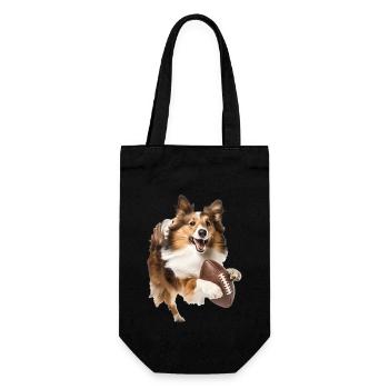 Chien de berger Shetland - Sac à bouteille - noir - Devant