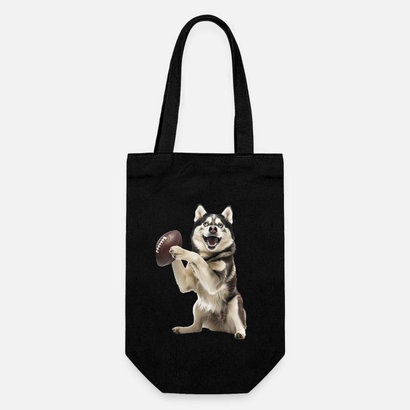 Husky sibérien - Sac à bouteille - noir