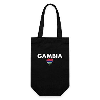 Gambie Drapeau gambien Gambier - Sac à bouteille - noir - Devant