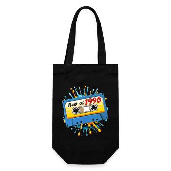 1996 MUSIC CASSETTE BEST OF - Gift Bag for Bottles - black - Front