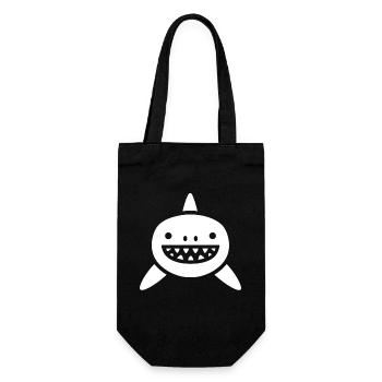 Requin - Sac à bouteille - noir - Devant