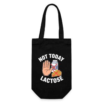 Lactose intolerance Lactose intolerant - Gift Bag for Bottles - black - Front