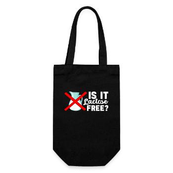 Lactose intolerance Lactose intolerant - Gift Bag for Bottles - black - Front