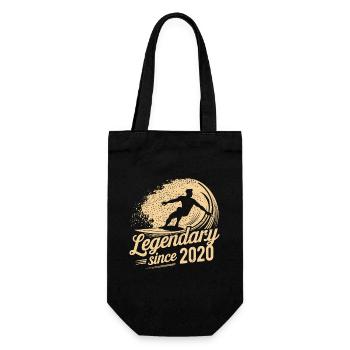 Légendaire depuis 2020 Anniversaire Surfeur - Sac à bouteille - noir - Devant