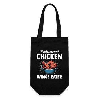 Professional Chicken Wings Eater Hühnerflügel - Geschenkbeutel für Flaschen - Schwarz - Vorne