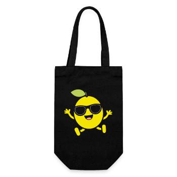 Lemon - Gift Bag for Bottles - black - Front
