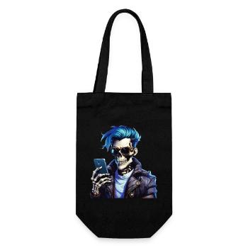 SKELETON MAN - Gift Bag for Bottles - black - Front