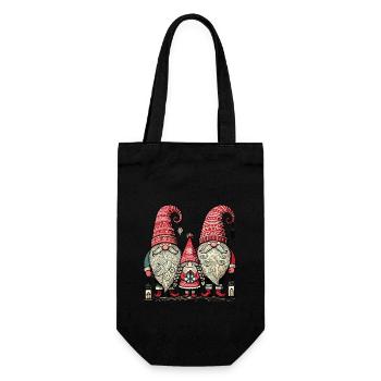 Gnomes de Noël Gnomes mignons Gnomes Gnomes - Sac à bouteille - noir - Devant